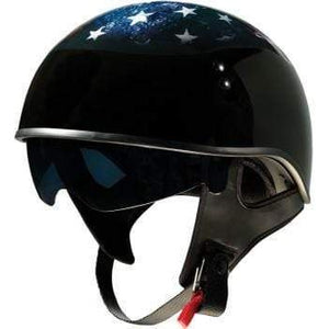 Vagrant Helmet by Z1R 0103-1307 Half Helmet 01031307 Parts Unlimited Drop Ship XS / USA Skull