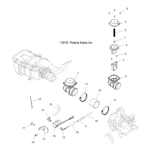 Valve, 1/4 In, Air Solenoid by Polaris 7052379 OEM Hardware P7052379 Off Road Express