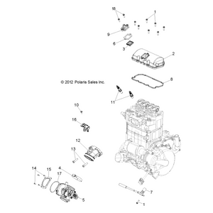 Valve Cover by Polaris 5137292 OEM Hardware P5137292 Off Road Express