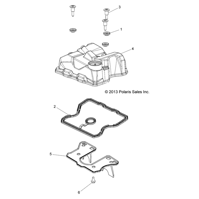 Valve Cover With Fitting Assemb by Polaris