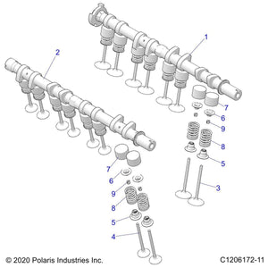 Valve-Exhaust,Stellite by Polaris 3023183 OEM Hardware P3023183 Off Road Express