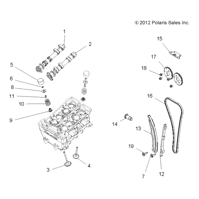 Valve Lash Shim, 2.050 by Polaris