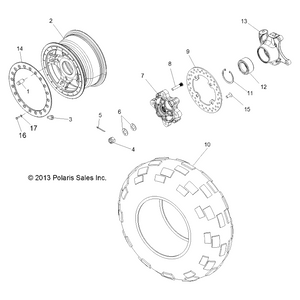 Valve-Rim by Polaris 1522123 OEM Hardware P1522123 Off Road Express