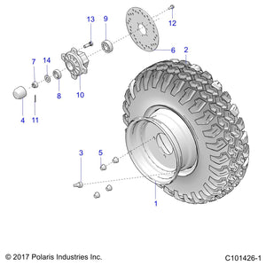 Valve-Rim by Polaris 1523020 OEM Hardware P1523020 Off Road Express