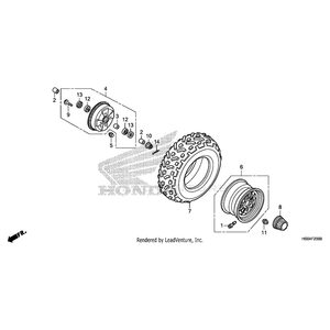 Valve, Rim (Tr412) by Honda 42753-HF1-670 OEM Hardware 42753-HF1-670 Off Road Express Peach St