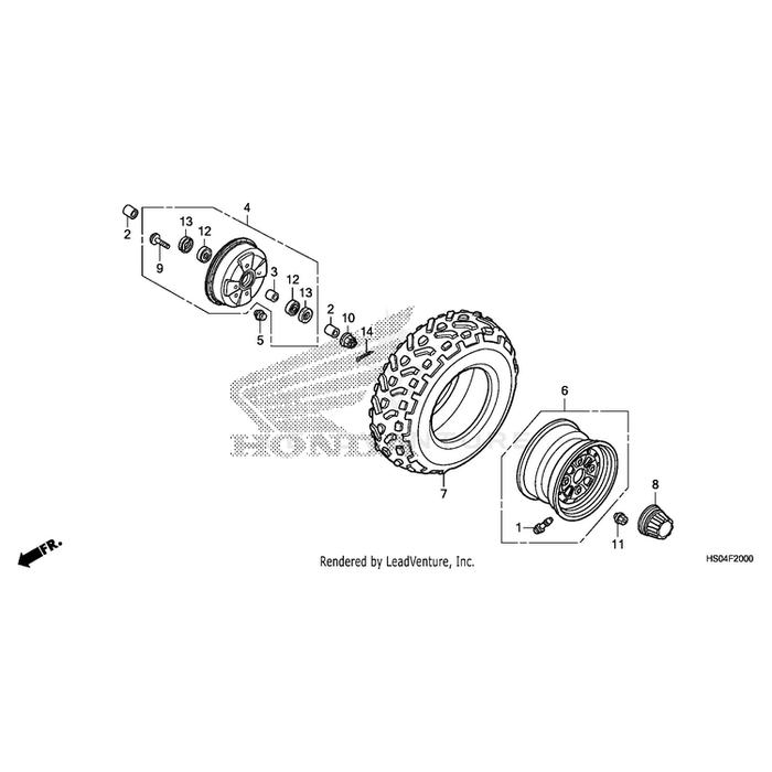 Valve, Rim (Tr412) by Honda