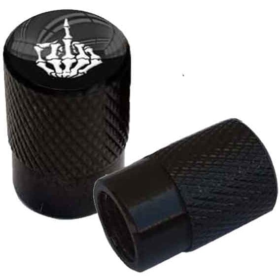 Valve Stem Cap Knurled Middle Finger by Witchdoctors