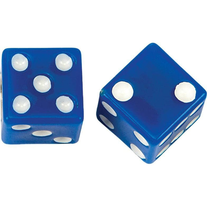 Valve Stem Caps Blue Dice by Harddrive