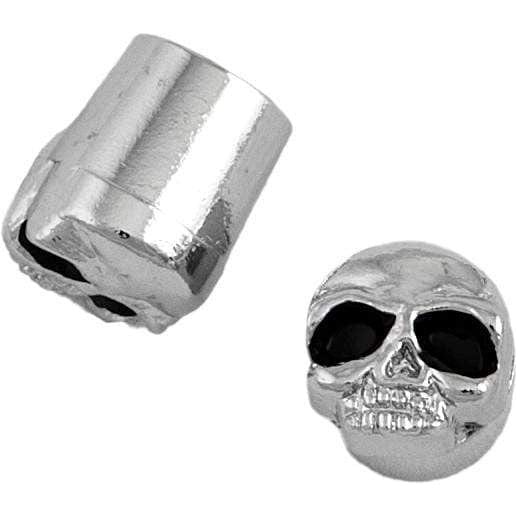 Valve Stem Caps Metal Stem Chrome Skull by Harddrive