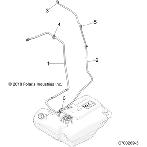 Vent Line Assembly, 180 Cm by Polaris 2521749 OEM Hardware P2521749 Off Road Express