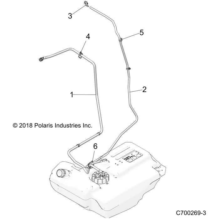 Vent Line Assembly, 180 Cm by Polaris