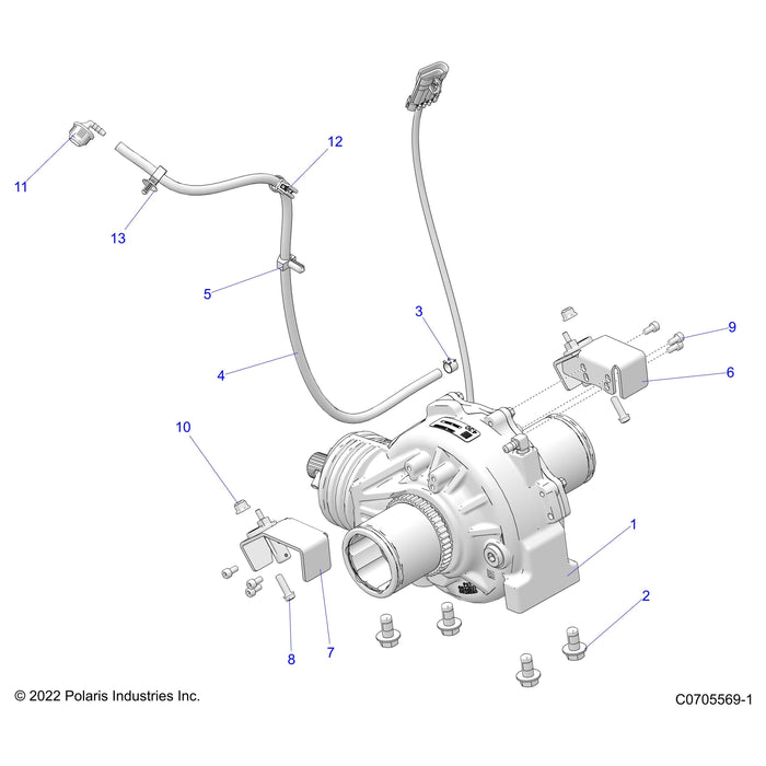 Vent Line Fitting, 90 by Polaris