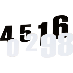 Vinyl Race Numbers By Moose Racing 80005 Number Set 4310-0655 Parts Unlimited