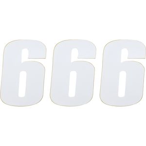 Vinyl Race Numbers By Moose Racing 80006 Number Set 4310-0656 Parts Unlimited