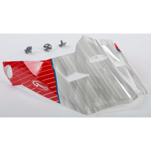 Visor W/Screws Colfax Mx-46 by GMAX G046877 Helmet Shield 72-3974 Western Powersports Drop Ship MD-2X / White/Red/Blue