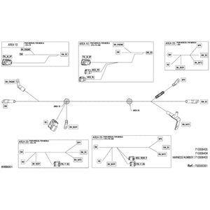 Voltage Regulator Wiring Harness by Can-Am 710008403 OEM Hardware 710008403 Off Road Express Peach St