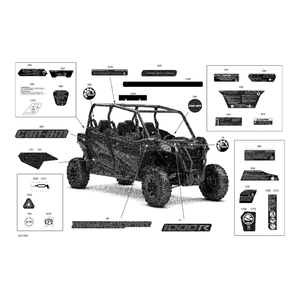 Warning Decal Death And Injuries by Can-Am 704907270 OEM Hardware 704907270 Off Road Express