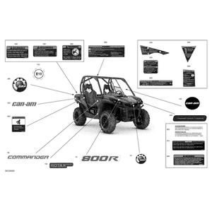 Warning Decal, Ground And DPS by Can-Am 704903515 OEM Hardware 704903515 Off Road Express Peach St