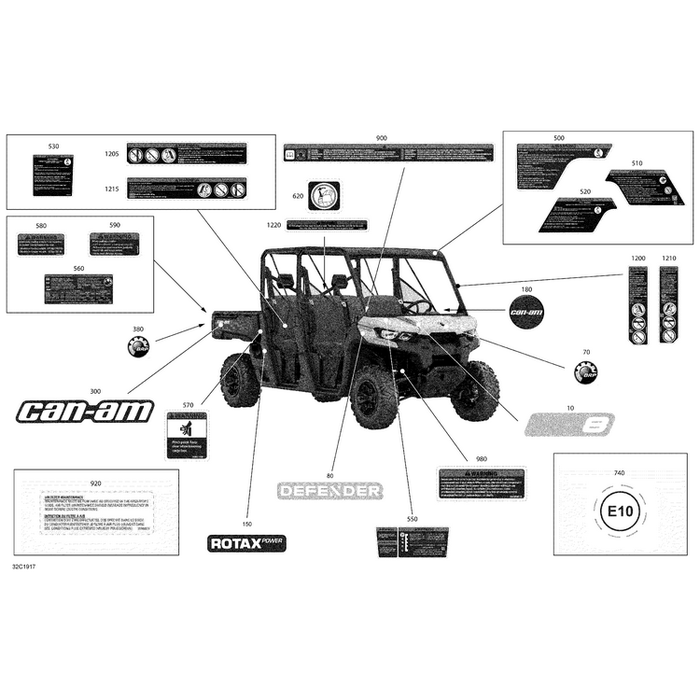 Warning Decal Operating Guide by Can-Am