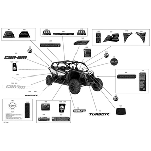 Warning Decal Operator Guide by Can-Am 704907266 OEM Hardware 704907266 Off Road Express