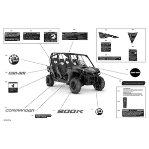 Warning Decal Security by Can-Am 704907900 OEM Hardware 704907900 Off Road Express Peach St