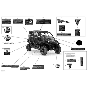 Warning Decal, Tire Pressure by Can-Am 704906336 OEM Hardware 704906336 Off Road Express Peach St