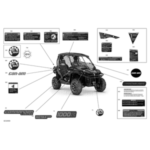 Warning Decal Tire Pressure by Can-Am 704906987 OEM Hardware 704906987 Off Road Express Peach St