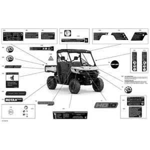 Warning Label Cylinder by Can-Am 704908352 OEM Hardware 704908352 Off Road Express Peach St