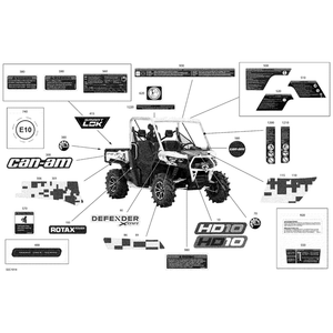 Warning Label Dashboard by Can-Am 704907120 OEM Hardware 704907120 Off Road Express