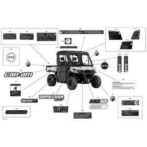 Warning Label Operators Guide by Can-Am 704907235 OEM Hardware 704907235 Off Road Express