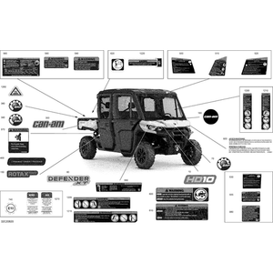 Warning Label Operators Guide by Can-Am 704908109 OEM Hardware 704908109 Off Road Express Peach St