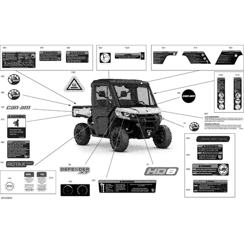 Warning Label Passenger by Can-Am