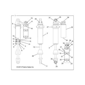 Washer .075X1.0X.437 (300582) by Polaris 1800628 OEM Hardware P1800628 Off Road Express