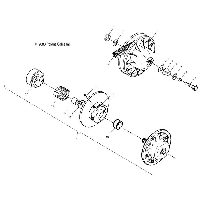 Washer-1.39X2.50X.030,Ptfe by Polaris