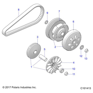 Washer-15.2X29X7.5 by Polaris 3050276 OEM Hardware P3050276 Off Road Express