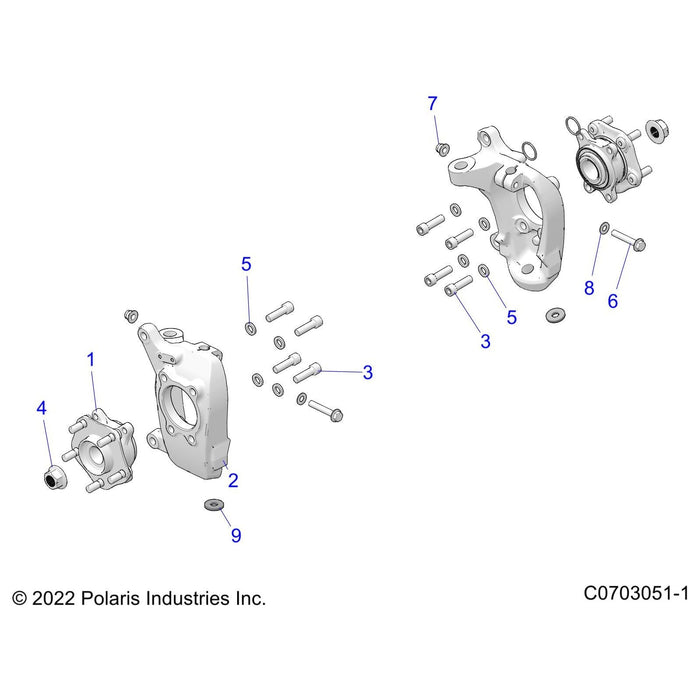 Washer-22X13X3 Zfb Hrd by Polaris