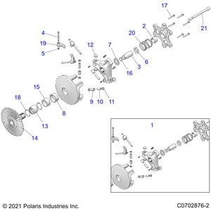 Washer-26.5X49.0X3.60 Zpc by Polaris 7558727 OEM Hardware P7558727 Off Road Express