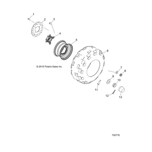 Washer, .385 X 88 X .075 by Polaris 7556242 OEM Hardware P7556242 Off Road Express