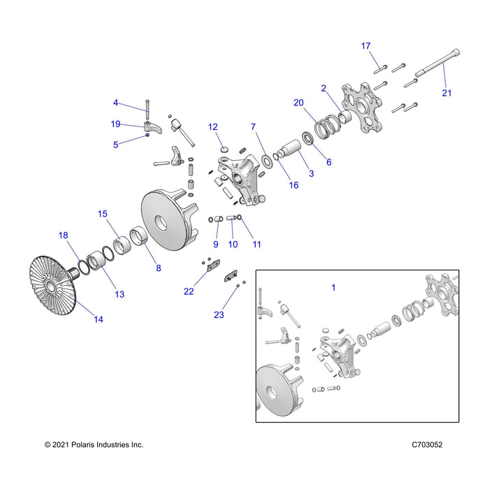 Washer-45.5X54X0.8,Sp-21 by Polaris