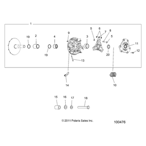 Washer-.475X1.25X.190 Fl-Y by Polaris 7556468 OEM Hardware P7556468 Off Road Express