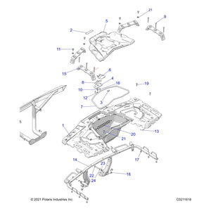 Washer-8.5X14.8X1.9 Zpc by Polaris 7556528 OEM Hardware P7556528 Off Road Express