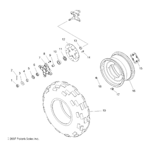 Washer by Polaris 7555721 OEM Hardware P7555721 Off Road Express