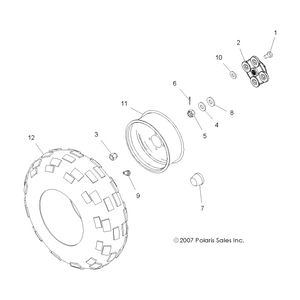 Washer by Polaris 7555745 OEM Hardware P7555745 Off Road Express