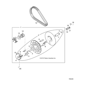 Washer-Driven Spline by Polaris 7556942 OEM Hardware P7556942 Off Road Express