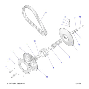 Washer-Flat 10.5X40X2.5,Hard,P&Amp;O by Polaris 7557231 OEM Hardware P7557231 Off Road Express