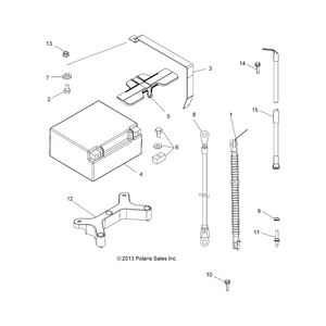 Washer,Flat(10) by Polaris 7555915 OEM Hardware P7555915 Off Road Express