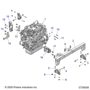 Washer Fluid, 8 X 1.6, Zinc by Polaris 7556245 OEM Hardware P7556245 Off Road Express