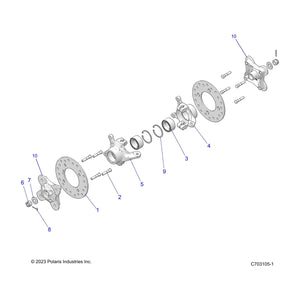 Washer-Load,21X45,5-5.6 by Polaris 7557146 OEM Hardware P7557146 Off Road Express