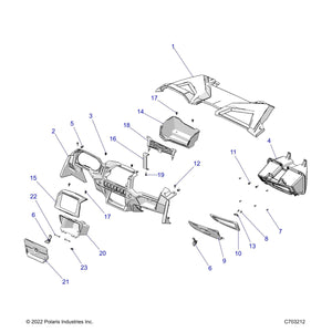 Washer Pin Head Screw, 10-16 by Polaris 7518641 OEM Hardware P7518641 Off Road Express