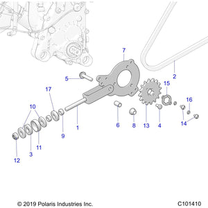 Washer, Split Lock by Polaris 7552616 OEM Hardware P7552616 Off Road Express